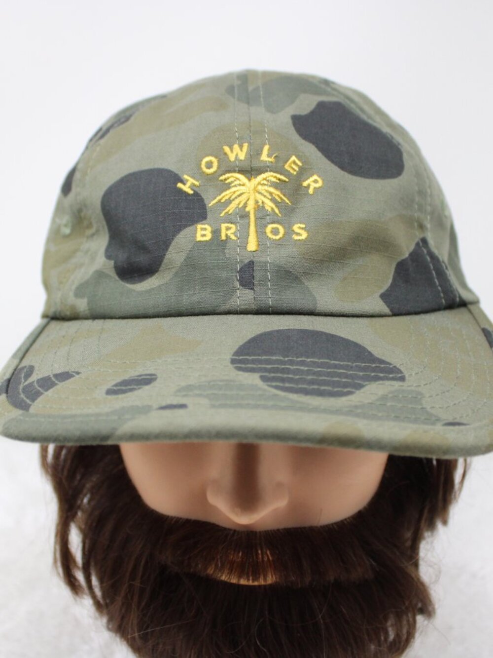 Howler Bros Hat Adult Strapback Green Camo Outdoor 100% Cotton Baseball Dad Cap